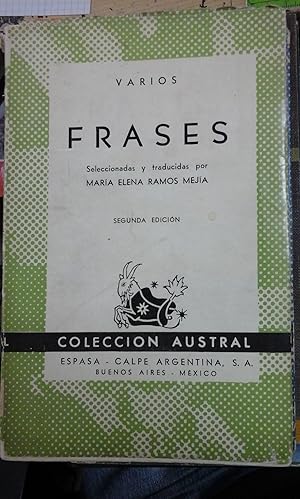 Imagen del vendedor de FRASES (Buenos Aires, 1944) Coleccin Austral n 319 a la venta por Multilibro