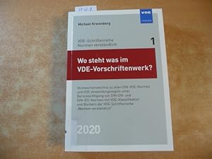 Michael Kreienberg:Wo steht was im VDE-Vorschriftenwerk? 2020: Stichwortverzeichnis zu allen DIN-...