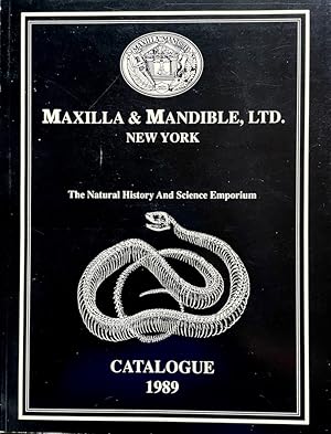 Maxilla & Mandible, Ltd. New York: A Natural History & Science Emporium, Catalogue 1989