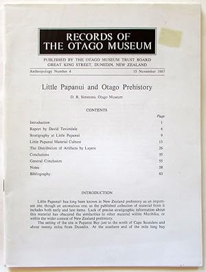 Little Papanui and Otago Prehistory : Records of the Otago Museum