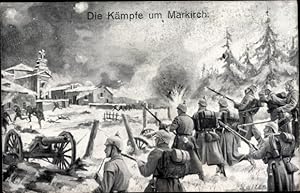 Ansichtskarte / Postkarte Sainte Marie aux Mines Markirch Elsass Haut Rhin, Deutsche Soldaten, I....