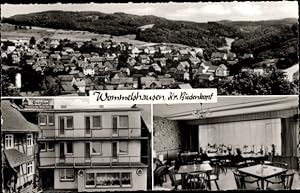 Ansichtskarte / Postkarte Wommelshausen Bad Endbach, Gesamtansicht, Pension Berghof - Inhaber: Lu...