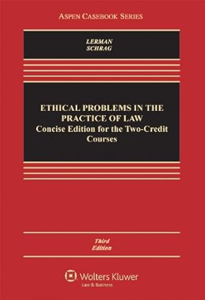 Imagen del vendedor de Ethical Problems in the Practice of Law: For Two-Credit Courses [Hardcover ] a la venta por booksXpress