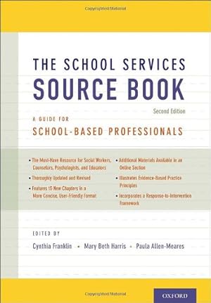 Seller image for The School Services Sourcebook, Second Edition: A Guide for School-Based Professionals [Hardcover ] for sale by booksXpress