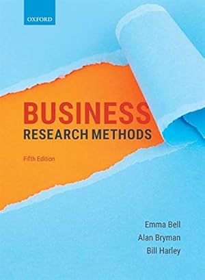 Imagen del vendedor de BUSINESS RESEARCH METHODS 5E by Bell, Emma, Bryman, Alan, Harley, Bill [Paperback ] a la venta por booksXpress