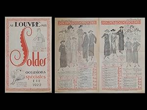 CATALOGUE AU LOUVRE - PARIS - MODE - ETE 1922, FRENCH FASHION