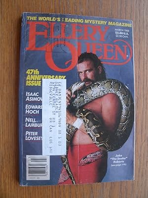 Bild des Verkufers fr Ellery Queen Mystery Magazine March 1988 zum Verkauf von Scene of the Crime, ABAC, IOBA