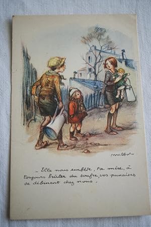 Seller image for POULBOT TAUDIS PUNAISES SOUFRE ENFANTS CPA ILLUSTREE R2271 for sale by Librairie RAIMOND