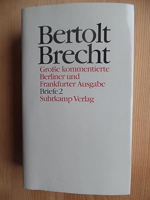 Bild des Verkufers fr Bertolt Brecht: Werke: Briefe 2 ; Briefe 1937 - 1949. Groe kommentierte Berlier u. Frankfurter Ausg.; Band 29 zum Verkauf von Antiquariat Rohde