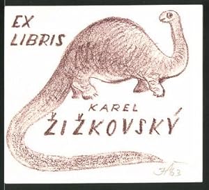 Bild des Verkufers fr Exlibris Karel Zizkovsk. Dinosaurier zum Verkauf von Bartko-Reher