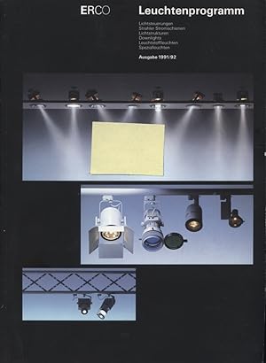 ERCO-Leuchtenprogramm. Lichtsteuerungen, Strahler, Stromschienen, Lichtstrukturen, Downlights, Le...