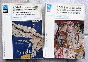 Rome et la conquete du monde méditerranéen: Tome 1, Le structures de l'Italie romaine.Tome 2.Gene...