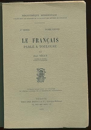 Seller image for Le Franais parl  Toulouse for sale by LibrairieLaLettre2