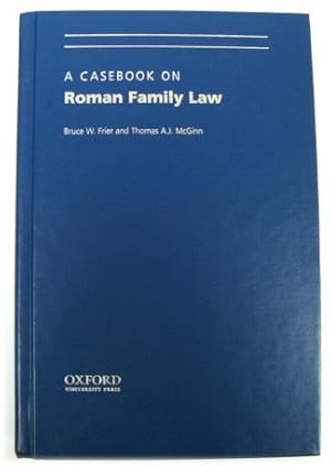 Imagen del vendedor de A Casebook on Roman Family Law a la venta por PsychoBabel & Skoob Books