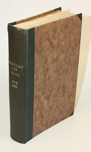 Seller image for Zeitschrift des Deutschen und Oesterreichischen Alpenvereins. Jahrgang 1891. - Band XXII. for sale by Antiquariat Gallus / Dr. P. Adelsberger