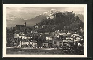 Ansichtskarte Salzburg, Teilansicht vom Kapuzinerberg