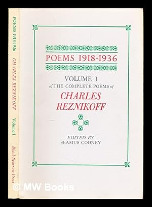 Bild des Verkufers fr Complete poems of Charles Reznikoff / edited by Seamus Cooney: Vol. 1, 1918-1936 zum Verkauf von MW Books Ltd.