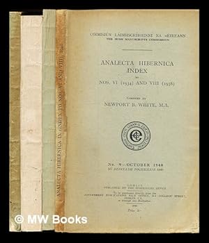 Image du vendeur pour Analecta Hibernica Index: in four volumes: Nos. 1, 3, 6 & 9 mis en vente par MW Books Ltd.