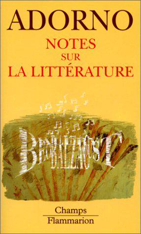 Seller image for Notes sur la litterature for sale by JLG_livres anciens et modernes