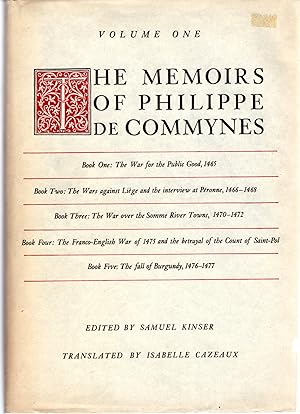 Imagen del vendedor de The Memoirs of Philippe De Commynes: Volume One a la venta por Dorley House Books, Inc.