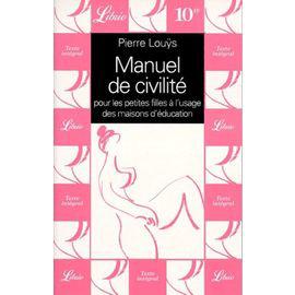 Image du vendeur pour Manuel De Civilite - Pour Les Petites Filles  L'usage Des Maisons D'ducation mis en vente par JLG_livres anciens et modernes