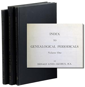 Bild des Verkufers fr Index to Genealogical Periodicals [Three Volume Set] zum Verkauf von Kenneth Mallory Bookseller ABAA