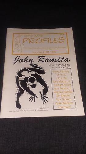 Image du vendeur pour Comic Book Profiles: Issue No. 4, Fall 1998: John Romita mis en vente par Works on Paper