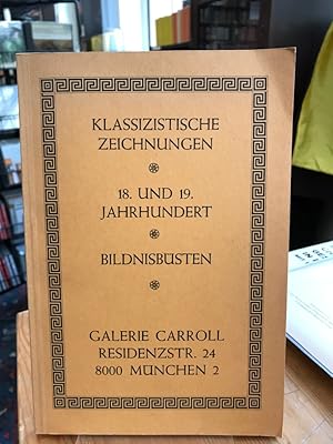 Klassizistische Zeichnungen. 18. und 19. Jahrhundert. Bildnisbüsten.