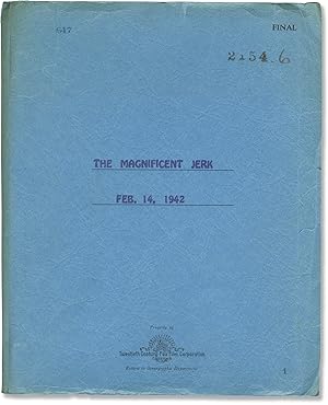 Image du vendeur pour The Magnificent Dope [The Magnificent Jerk] (Original screenplay for the 1942 film) mis en vente par Royal Books, Inc., ABAA