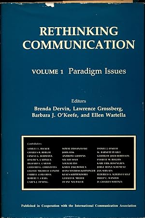 Seller image for Rethinking Communication Volume 1 , 2 Volume 1 : Paradigm Issues / Volume 2 : Paradigm Exemplars for sale by avelibro OHG