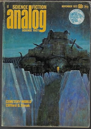 Imagen del vendedor de ANALOG Science Fiction/ Science Fact: November, Nov. 1972 ("Cemetary World") a la venta por Books from the Crypt