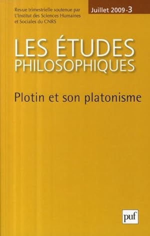 Revue Les études philosophiques n.2009/3 : Plotin et son platonisme