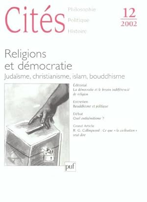 REVUE CITES n.12 : religions et démocratie ; judaïsme, christianisme, islam, bouddhisme