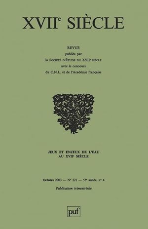 Revue XVIIe siècle n.222