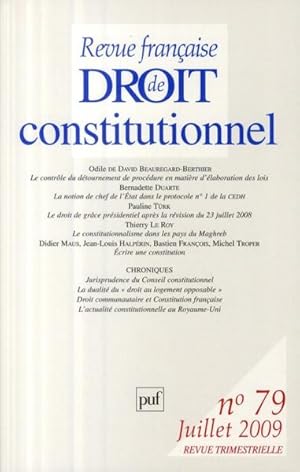 Revue française de droit constitutionnel n.79