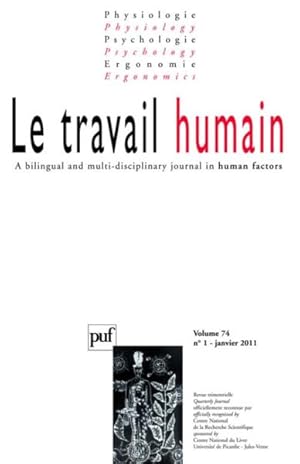 REVUE LE TRAVAIL HUMAIN N.74/1 (édition 2011)