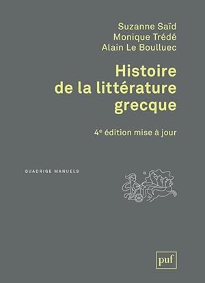 histoire de la littérature grecque (4e édition)