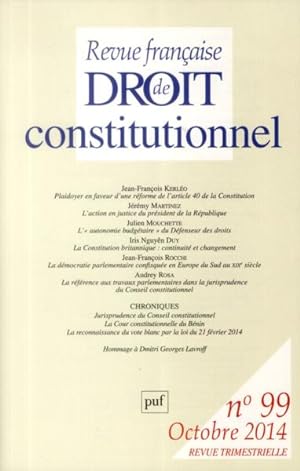 Revue française de droit constitutionnel n.99