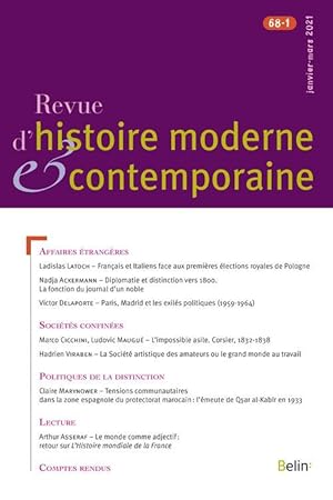 REVUE D'HISTOIRE MODERNE ET CONTEMPORAINE N.68