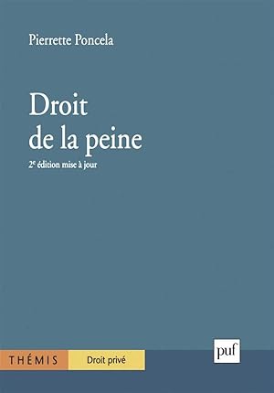 Image du vendeur pour Droit de la peine mis en vente par Chapitre.com : livres et presse ancienne