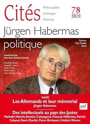 REVUE CITES N.78 ; Jürgen Habermas, politique (édition 2019)