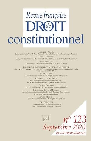 Revue française de droit constitutionnel n.3 (édition 2020)