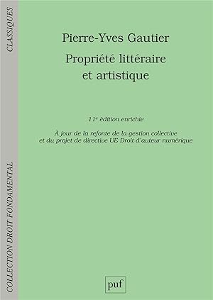 propriété littéraire et artistique (11e édition)