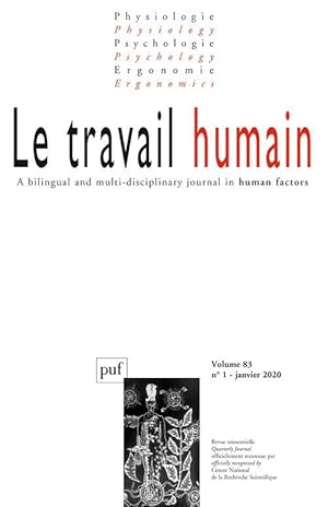 REVUE LE TRAVAIL HUMAIN (édition 2020)
