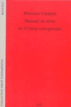 Manuel de droit de l'Union européenne