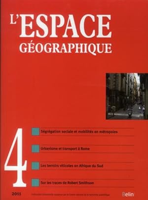 L'ESPACE GEOGRAPHIQUE N.2011/4