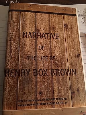 Bild des Verkufers fr Narrative of the Life of Henry Box Brown zum Verkauf von Bristlecone Books  RMABA