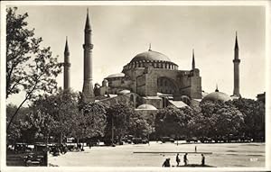 Bild des Verkufers fr Ansichtskarte / Postkarte Konstantinopel Istanbul Trkei, Blick auf die Hagia Sophia Moschee zum Verkauf von akpool GmbH