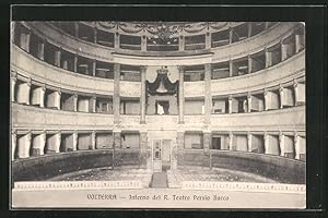 Bild des Verkufers fr Cartolina Volterra, Interno del R. Teatro Persia Ilacca zum Verkauf von Bartko-Reher