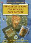 Serie Servilletas nº2. SERVILLETAS DE PAPEL CON ANIMALES PARA DECORAR